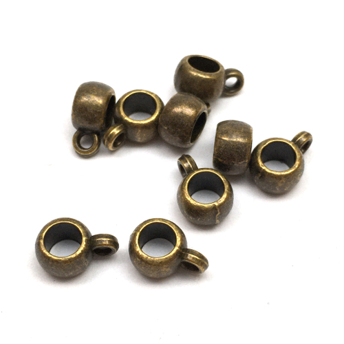 Бейл для шнура 8х4 мм, под бронзу