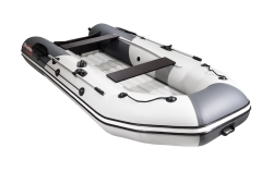 Лодка Таймень NX 3400 НДНД PRO, 3400*1600*450 мм., цвет серый - графит
