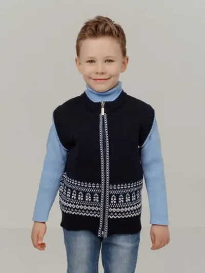 жилет вязаный