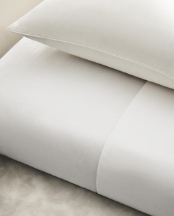 Простыня на резинке Zara Home сатин, хлопок 100%, однотонный, 0056/095