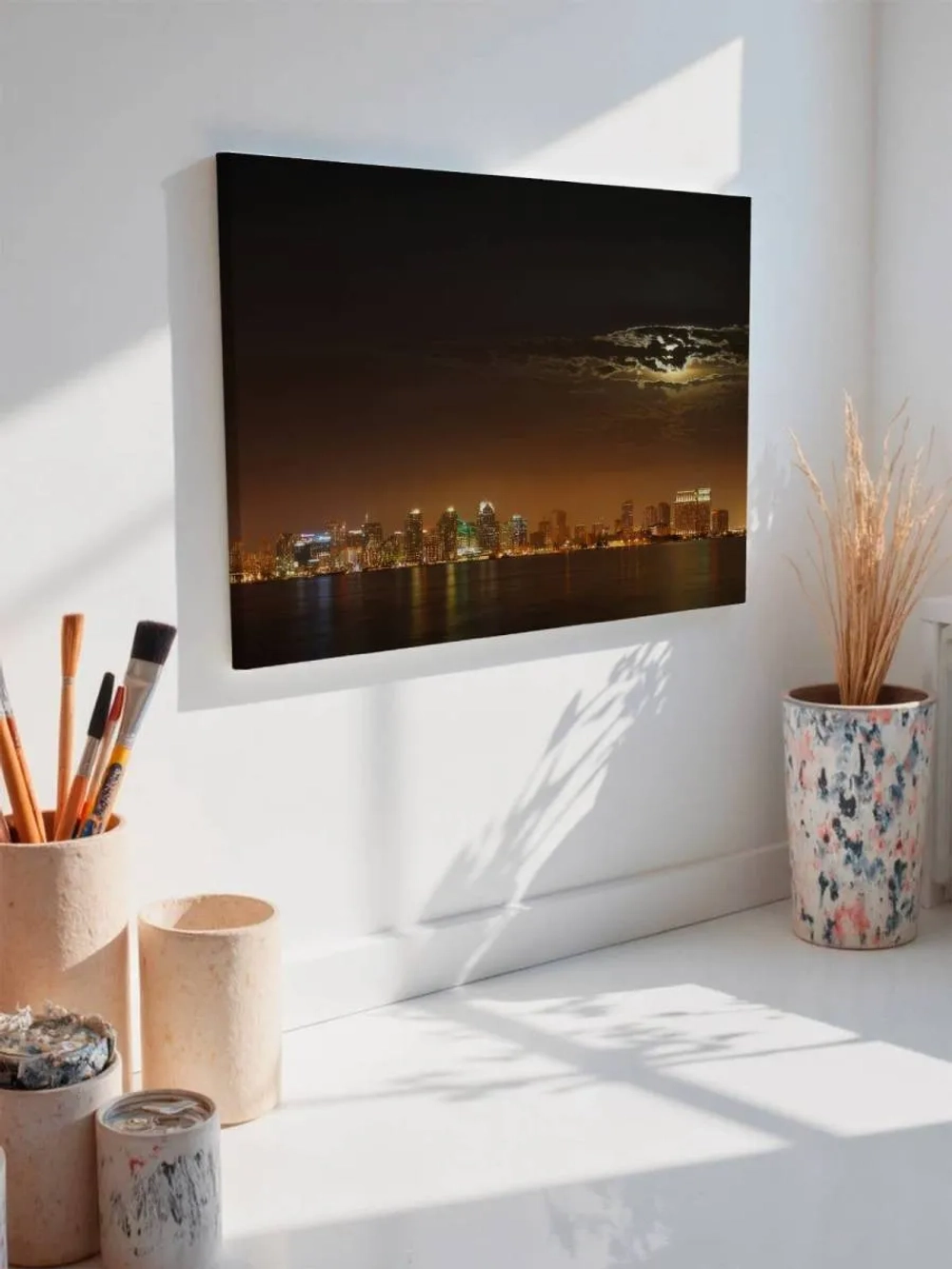 Картина на стену 40 X 50 Ночной город