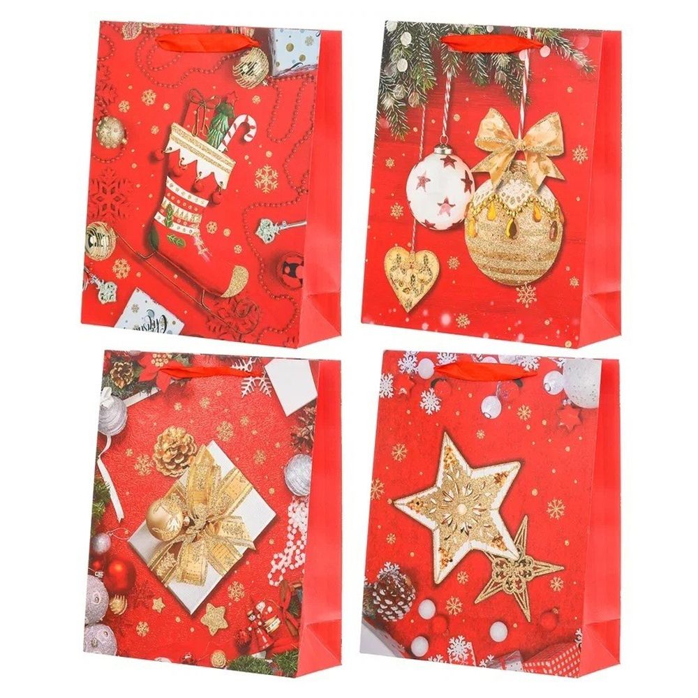 Подарочный пакет Basir, серия "Зима", бумажный, цветной с рисунком ассорти, размер 19,5*8*23,5 см Подарочный пакет Basir, серия "Зима", бумажный, цветной с рисунком ассорти, размер 19,5*8*23,5 см