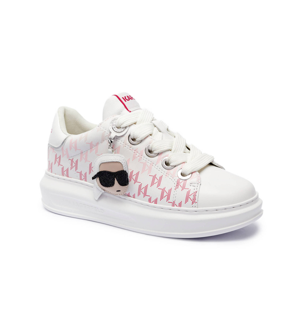 Кожаные кроссовки kapri Karl Lagerfeld - белый(KL62576L)