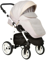 Детская коляска Indigo Indigo New 3 в 1 с автокреслом Avionaut Cosmo Beige In01 бежевый