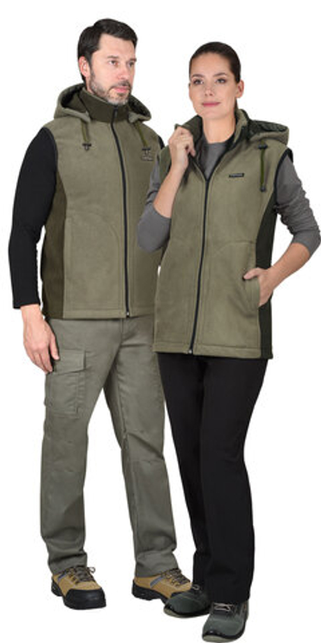 Жилет "Техно" (флис дублированный) олива (ЧЗ)