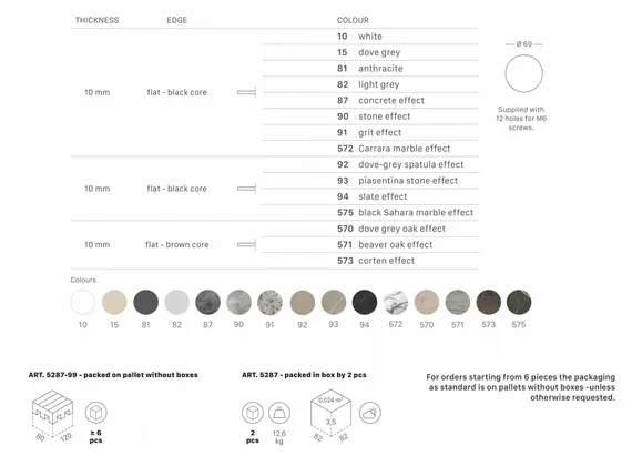 Compact Laminate для подстолья Nemo, Domino, Tiffany, Cross