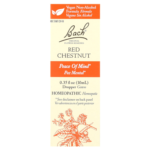 Bach, Original Flower Remedies, экстракт красного каштана, 10 мл (0,35 жидк. унции)