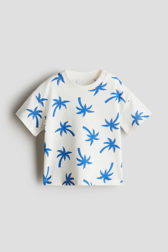 H&M Футболка с принтом, белый