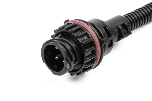 Разъем байонет (вилка) 4 контакта с прямым адаптером, датчика спидометра, датчика уровня пола для ЗИЛ, Камаз, Краз, МАЗ, ПАЗ