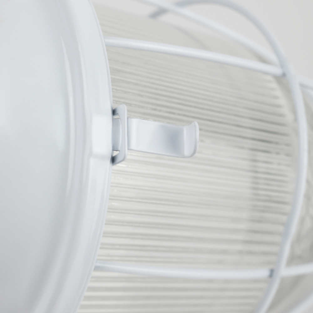 Светильник ЭРА НСП 41-200-003 с решеткой Желудь сталь стекло IP54 E27 max 200Вт 172х306х315 белый