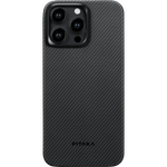 Чехол iPhone 15 Plus Pitaka MagEZ Case 4 Aramid Fiber 1500D (черный/серый)