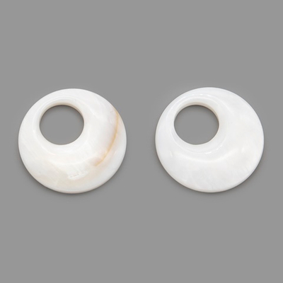 бв20-пер Бублик вытянутый 20мм, перламутр