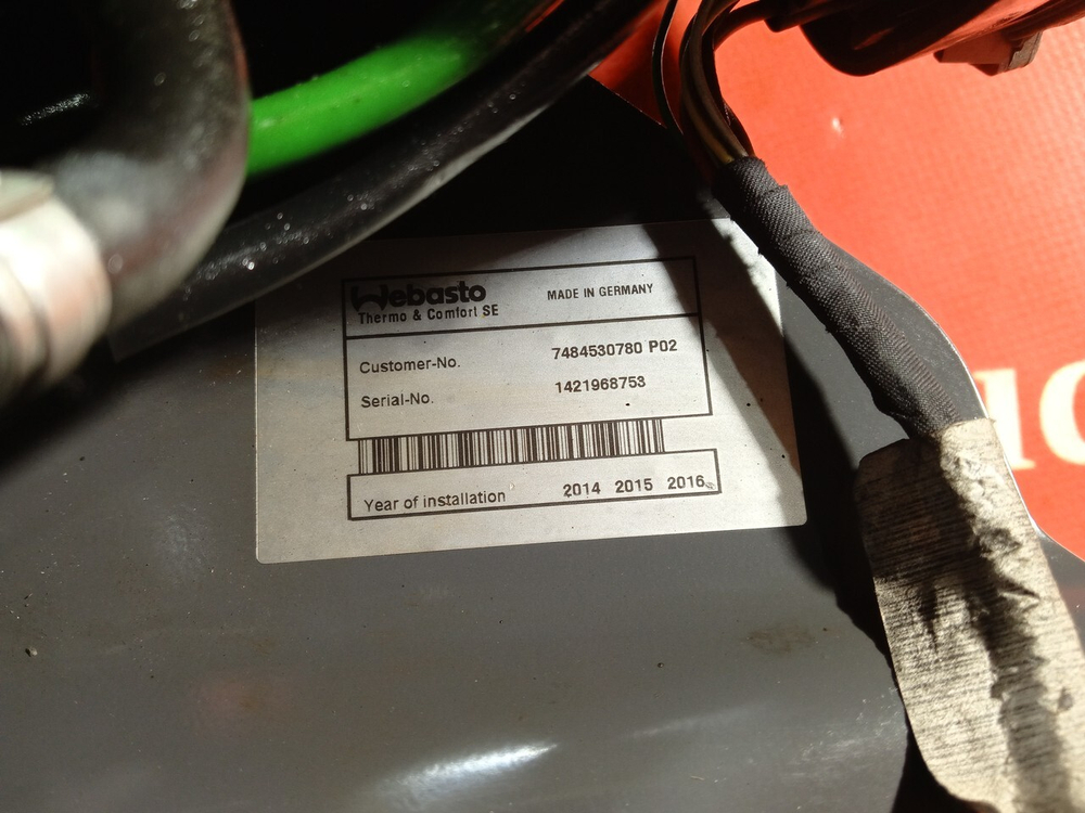 Стояночный отопитель Webasto 9.1 kw