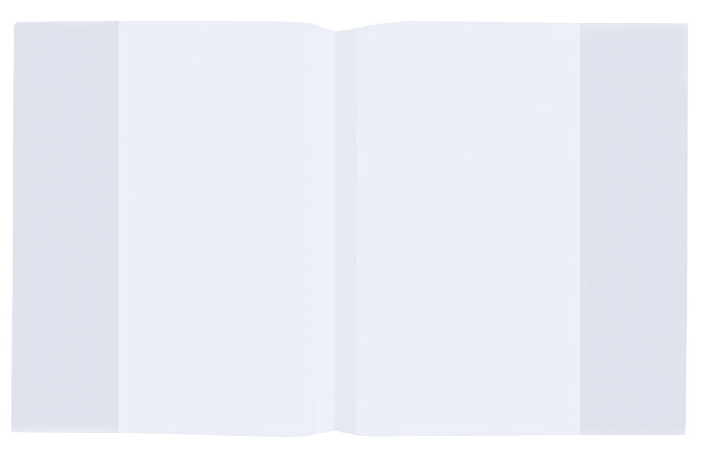 Обложка д/тетради и дневника ПП 210х350мм. 35 мкм. прозрачная (ПИФАГОР)