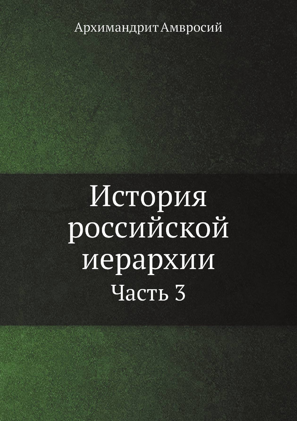 История российской иерархии. Часть 3 | Архимандрит Амвросий