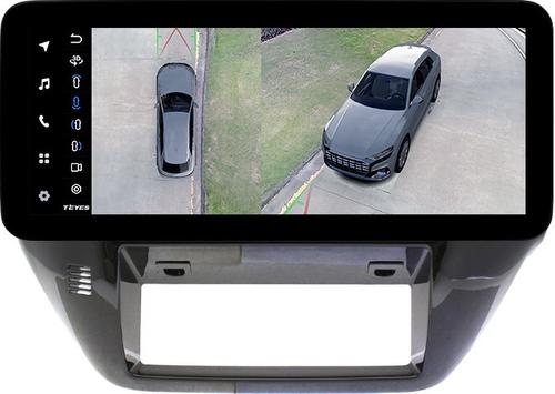 Магнитола для Nissan Patrol Y61 2004-2010 (рамка черная глянцевая) - Teyes LUX ONE 360 монитор 12.3" 2K QLED на Android 10, Быстрая, CarPlay, 4G SIM-слот, 4 камеры в комплекте