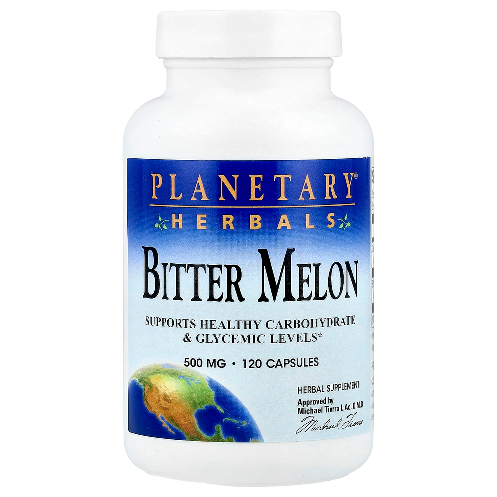 Planetary Herbals, Горькая дыня, 1000 мг, 120 капсул (500 мг на капсулу)