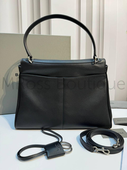 Сумка Balenciaga Rodeo кожаная черного цвета