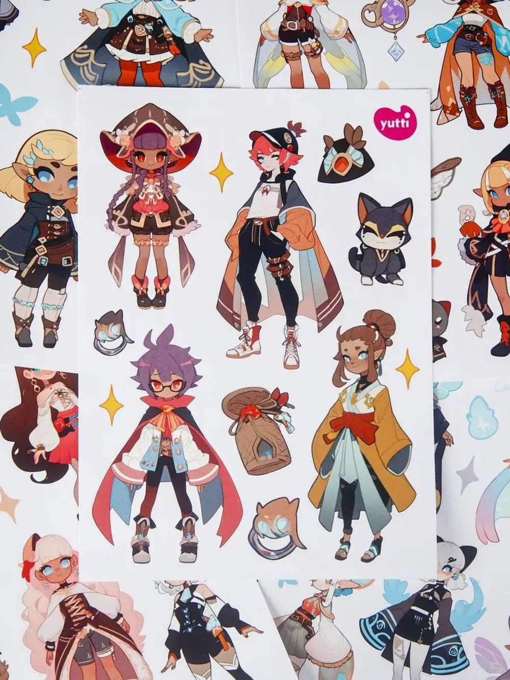 Наклейки аниме стикеры набор на телефон