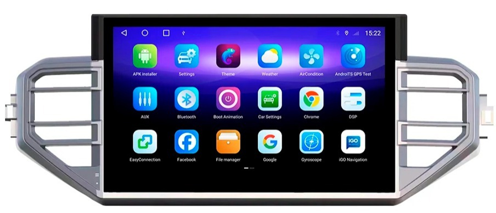 Магнитола для Toyota Tundra 2022+ - Carmedia KP-T1217 на Android 10, 6Гб+128Гб, 4G SIM-слот, CarPlay