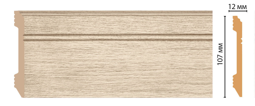 Плинтус  DECOMASTER D105-72 (107*12*2400мм)
