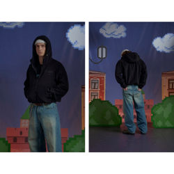 Худи Called a Garment Voyageur St Zip "Jet Black"