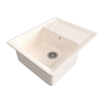 Мойка ML-GMS03 СТАНДАРТ с крылом, белый (331), 605*495*190мм