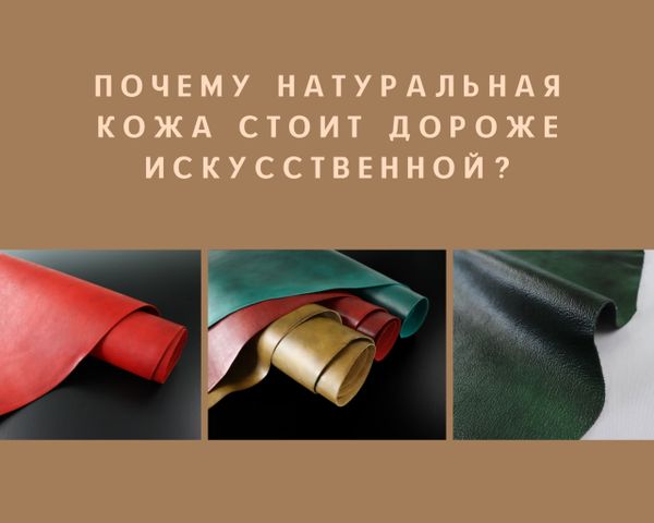 Почему натуральная кожа стоит дороже искусственной?