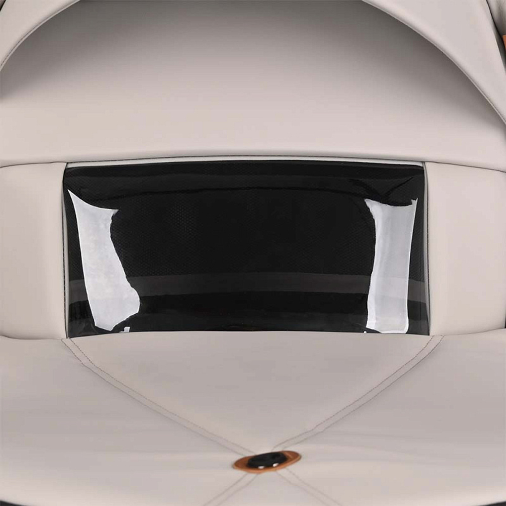 Детская коляска Roan Bass Next Кожа 3 в 1 с автокреслом Avionaut Silver Black RN084/1 Кожа Island Stone /Black