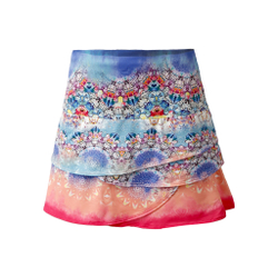 Женская теннисная юбка Lucky in Love Long Medallion Scalopp Skirt Special Edition Women - Light Blue, Multicoloured