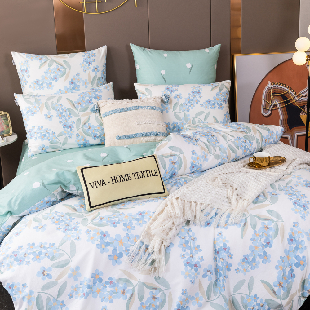 Комплект постельного белья Люкс Сатин 100% хлопок на резинке AR303