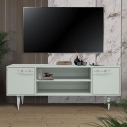 Тумба под ТВ Арт Колор matte 155см Классик Сильвер Серый дым матовый