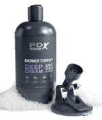 Мастурбатор 20,7см в виде бутылочки от шампуня PipeDream PDX Plus Shower Therapy Deep Cream Frosted Stroker RD62320