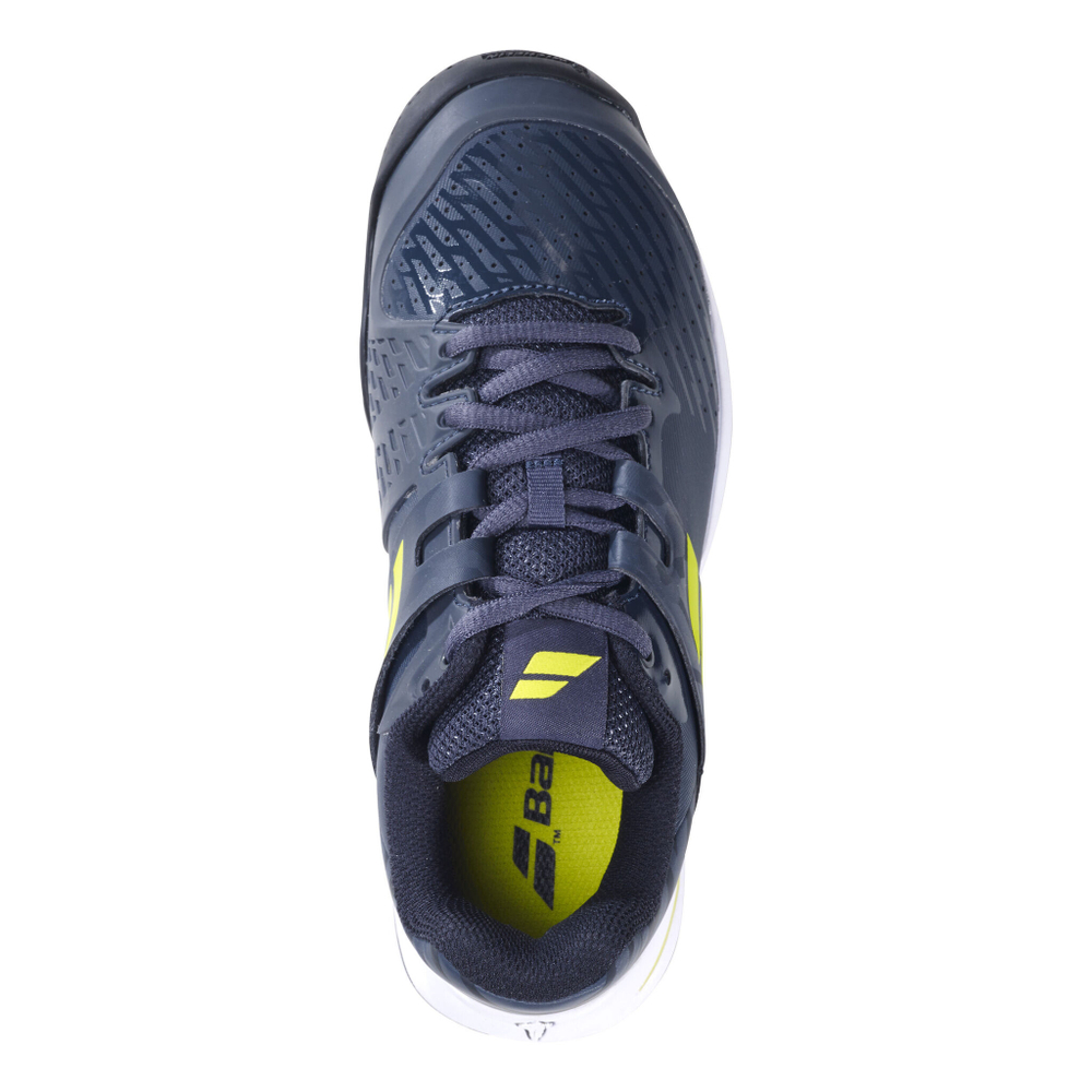 Детские теннисные кроссовки Babolat Propulse All Court Shoe Kids - Dark Blue, Neon Green
