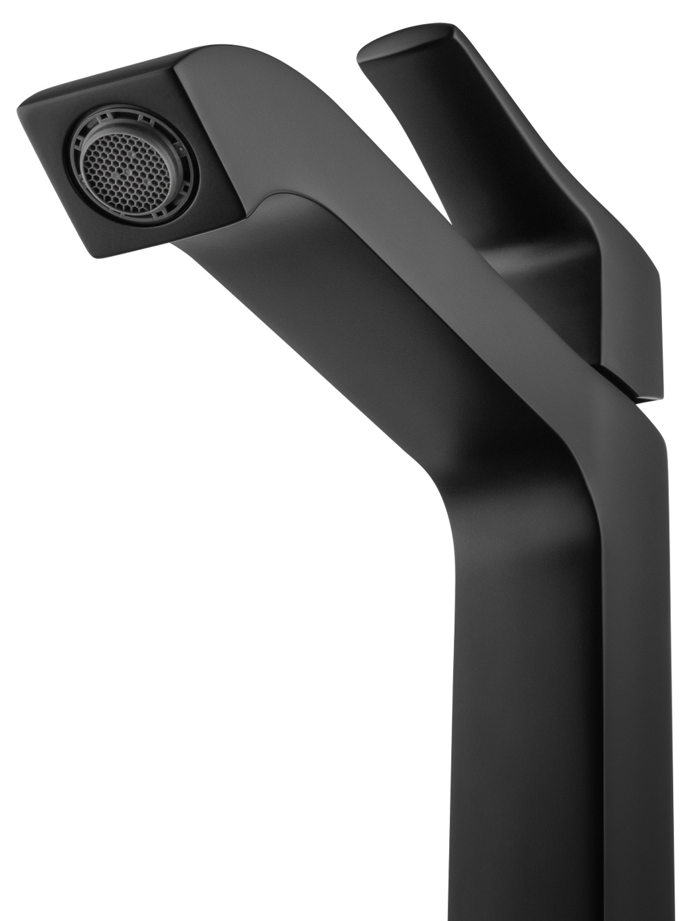 Смеситель для раковины высокий WONZON & WOGHAND FLEX, Черный матовый (WW-88019072-MB)