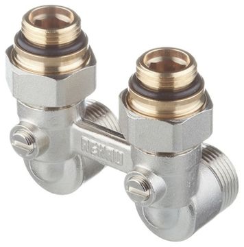 Узел нижнего подключения Rehau 1/2 - 3/4 угловой (арт. 12407373001)