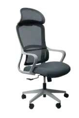 Офисное кресло SPARX FRS-2 Rust White (ткань / сетка, светло-серый)