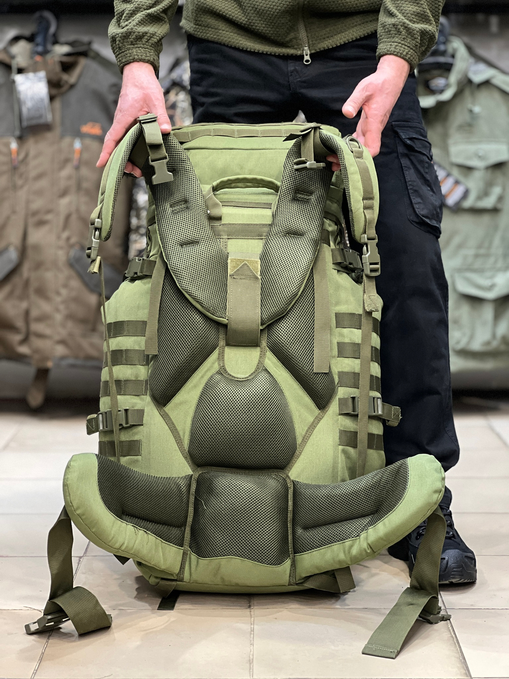 Рюкзак рейдовый 7.62, 100 л, Олива