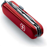 Нож-брелок Victorinox Classic Midnite Manager, 58 мм, 10 функций, красный