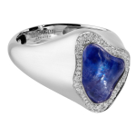 Кольцо с Барочным Танзанитом и Бриллиантами, R0030-50/1