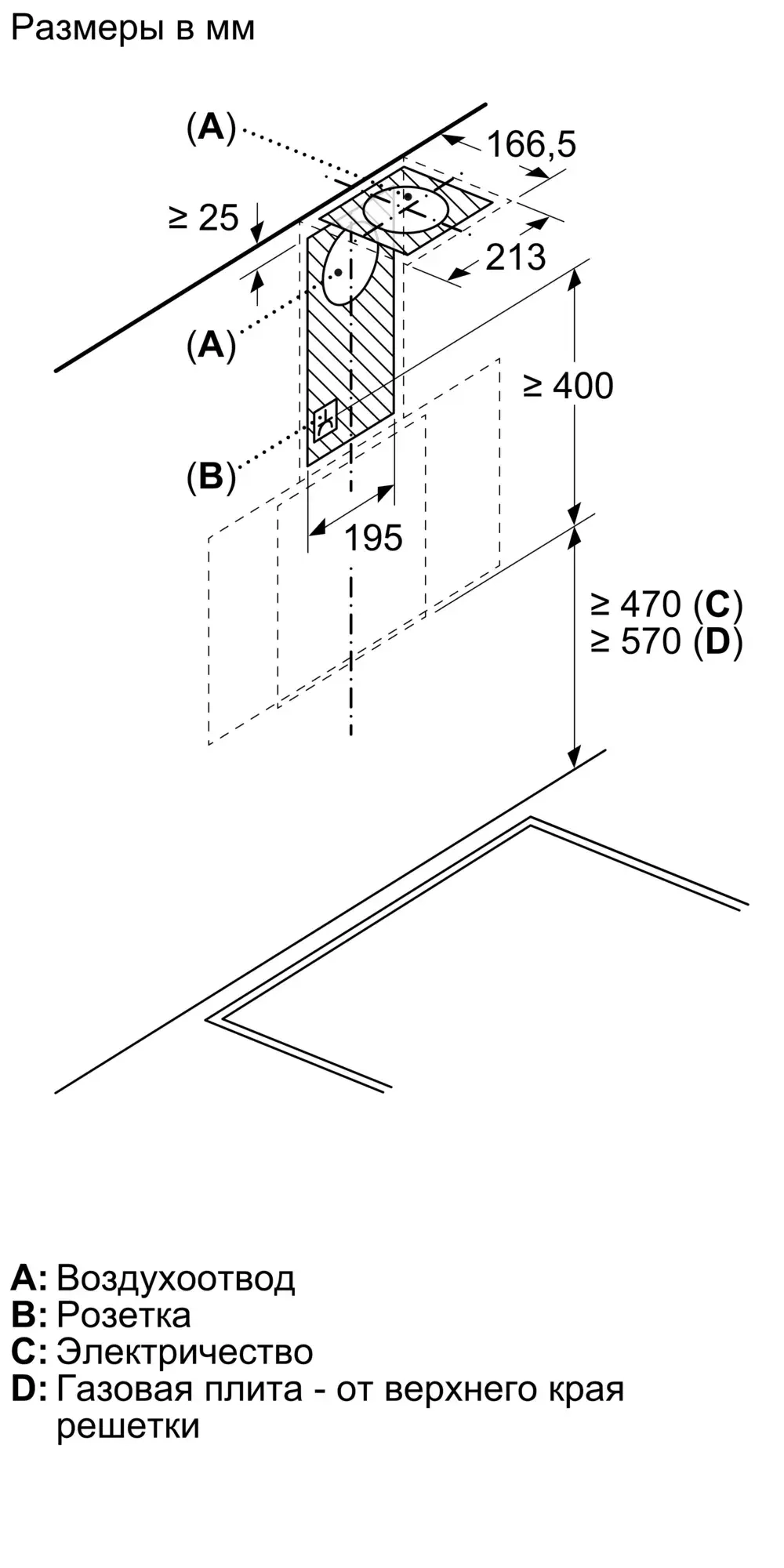 Вытяжка Bosch DWK64PJ60T