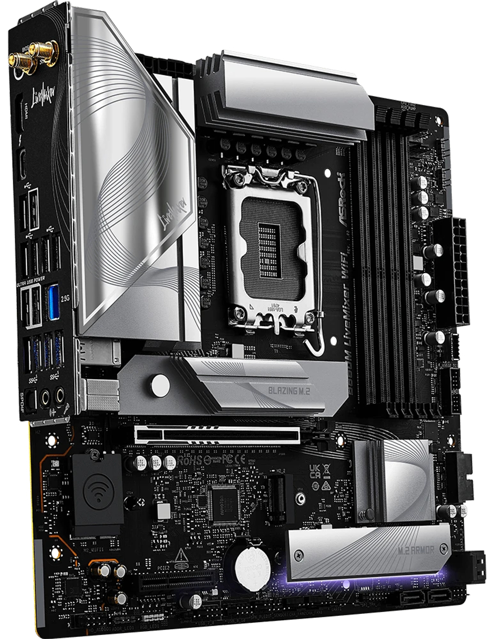 Материнская плата mATX ASRock B860M LIVEMIXER WIFI