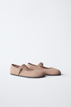 ZARA БАЛЕТКИ BAREFOOT, РОЗОВЫЙ