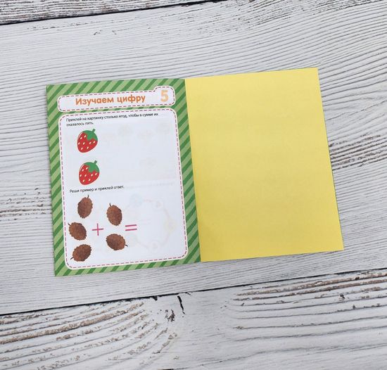 Набор развивающих книг с наклейками 3 шт