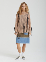 Женский Свитер Amelia Bows Distressed