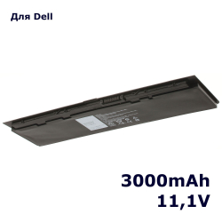 Аккумулятор iBatt 2800mAh для ноутбука Dell Latitude E7240 (451-BBFW, GVD76, NCVF0)