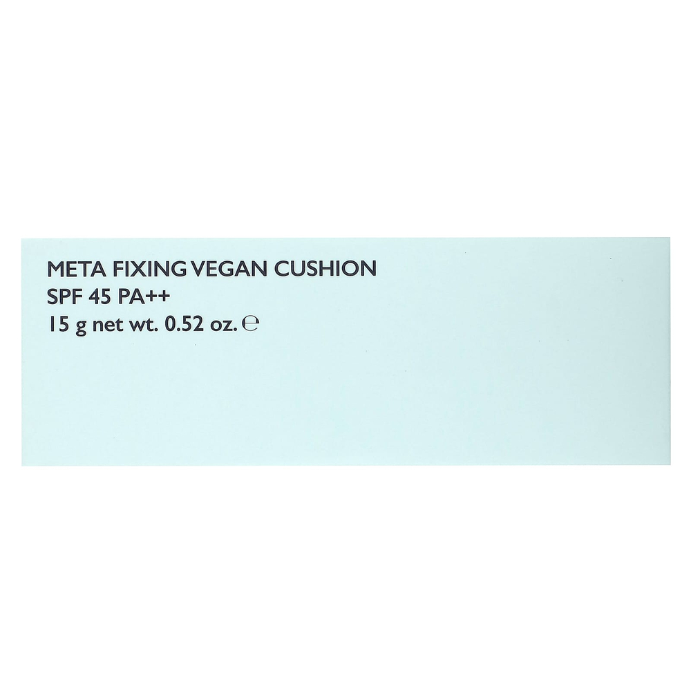 Amuse, Meta Fixing Vegan Cushion, SPF 45 PA ++, 1,5 натуральный, 15 г (0,52 унции)