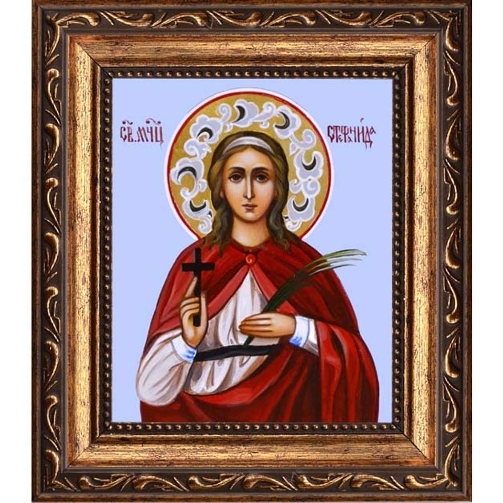 Стефанида Дамасская Святая мученица. Икона на холсте.