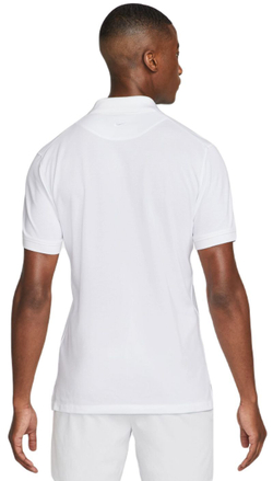 Мужское теннисное поло Nike Rafa Slim Polo - белый