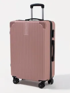 Чемодан большой 26", кодовый замок, цвет розовый